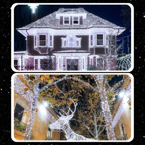 LAMPKI CHOINKOWE 1000LED 68m ZEWNĘTRZNE WEWNĘTRZNE BIAŁE ZIMNE ŚWIĄTECZNE na Arena.pl