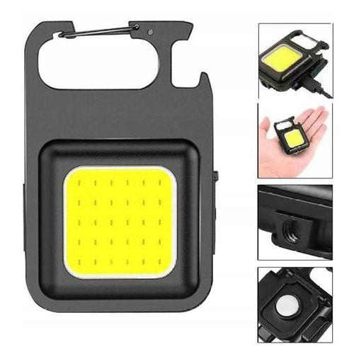 Mini lampka latarka brelok COB LED czarny na Arena.pl