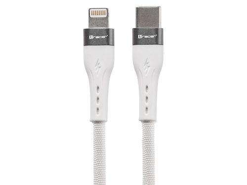 Kabel Tracer USB C - Lightning 1m, 60W, biały na Arena.pl