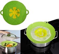 Silikonowa pokrywka na garnek do gotowania - przeciw kipieniu 22cm Zielona