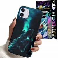 ETUI CASE DO IPHONE 12 - WILK ZWIERZĘTA KOLOROWE OBUDOWY + FOLIA