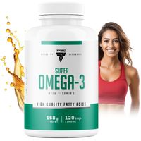 TREC SUPER OMEGA 3 120kap ZDROWE TŁUSZCZE EPA DHA NA PAMIĘĆ SERCE ODPORNOŚĆ