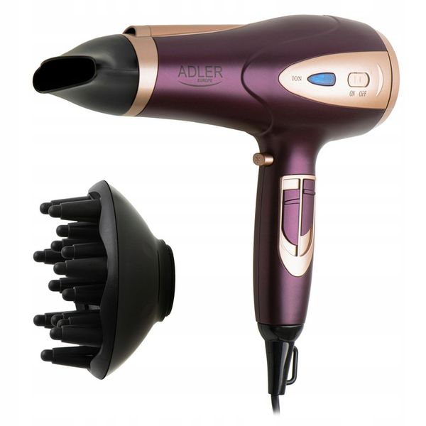 Suszarka do włosów 2400W Z JONIZACJĄ Zimny nawiew + Koncentrator i Dyfuzor zdjęcie 11