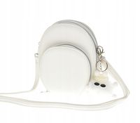 Maria C. torebka rowerówka portfel etui na telefon z brelokiem biały MC755