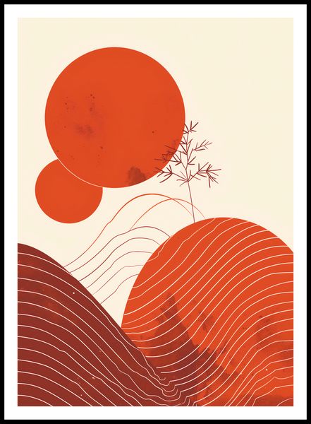 Plakat 64x90cm Ciepło Czerwieni zdjęcie 3