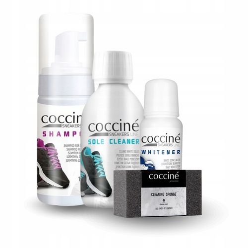 Zestaw do Czyszczenia Obuwia Białego Sneakersów Podeszew Coccine 4w1 na Arena.pl