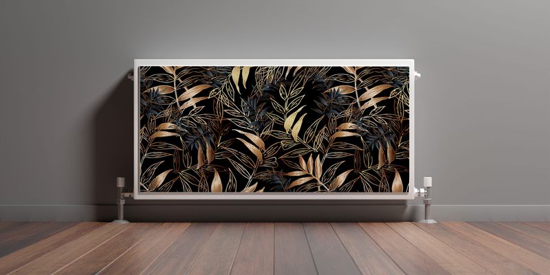 Mata MAGNETYCZNA Na Kaloryfer Liście Natura Styl Glamour 120cm x 60cm zdjęcie 3