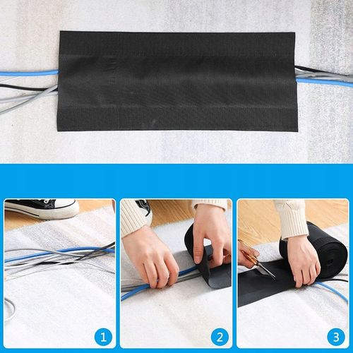 TAŚMA RZEP MASKOWNICA KABLI DYWANU WYKŁADZINY 5m na Arena.pl