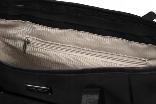 Torebka damska shopper bag czarna torba pojemna duża A4 miejska PETERSON na Arena.pl