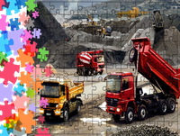 Puzzle tradycyjne Ciężarówki