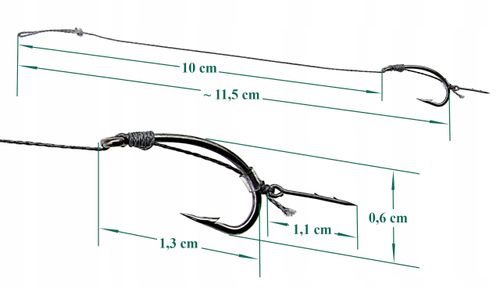 Haczyki Method Feeder na przyponie z igłą # 12 na Arena.pl