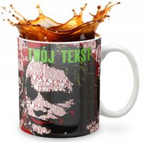KUBEK 330ml GRAFIKA PREZENT ŚWIĘTA WZÓR - FILM BAT MAN JOKER + IMIĘ