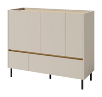 Komoda Do Pokoju Młodzieżowego Piaskowy Beż 120 cm LENA MB - 2 Kolory