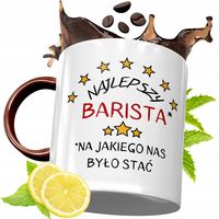 Kubek Bordowy Dla Baristy Na Urodziny Prezent Z Nadrukiem Ze Zdjęciem