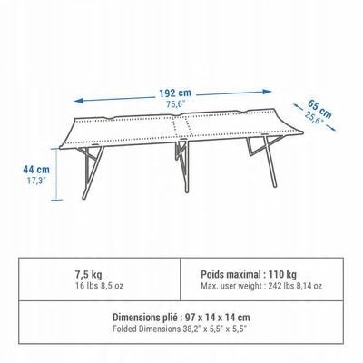 Łóżko polowe Camp Bed Second 1-osobowe zdjęcie 7