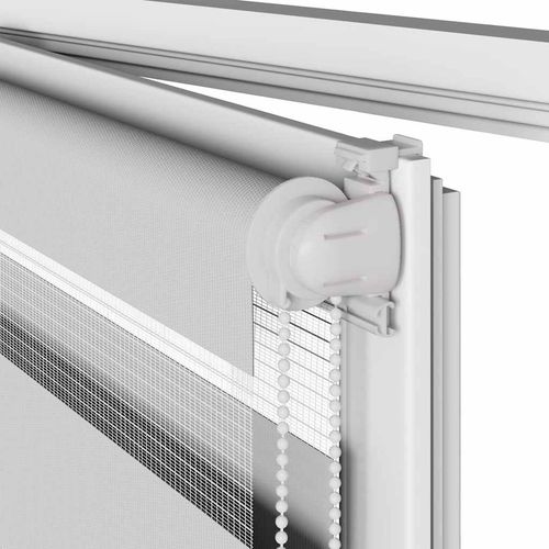 Roleta zebra, jasnoszara, szerokość tkaniny 65,9 cm, poliester na Arena.pl