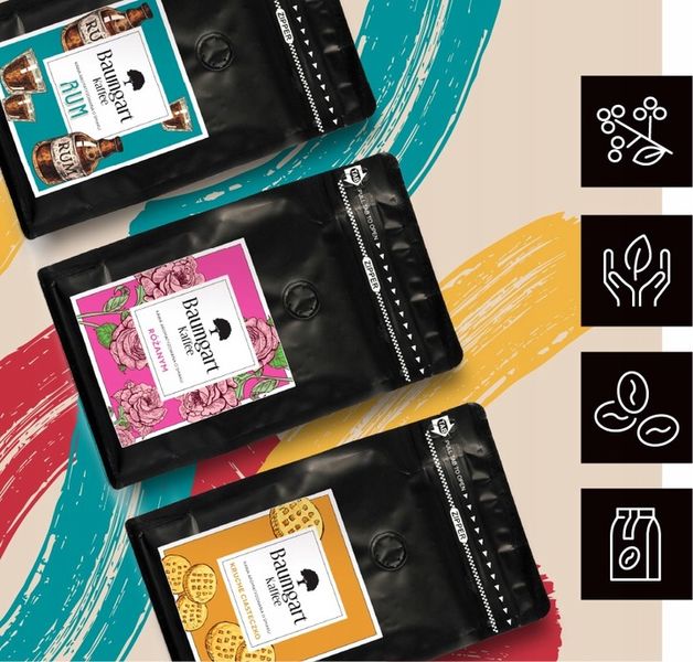 Kawa Smakowa MIELONA KOKOSOWA 200g 100% Arabica Świeżo Palona Baumgart zdjęcie 4