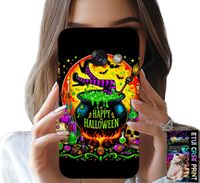 ETUI DO SAMSUNG A5 2017 - WIEDŹMA KOCIOŁEK RÓŻDŻKA HALLOWEEN SZKŁO