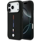 etui bmw m silicon tricolor line magsafe do iphone 17 pro czarny