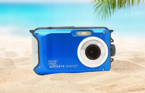 Aparat EASYPIX Aquapix W3027-M Wave Niebieski na Arena.pl
