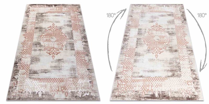 RUG/LU/IONA/FRAME3/BEIGE+PINK/80x150 zdjęcie 3