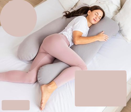 Poduszka ciążowa i do karmienia mimi kalu memory foam z maską do spania na Arena.pl