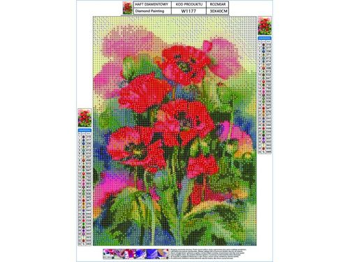 MALOWIDŁO MAKI  HAFT DIAMENTOWY na Arena.pl