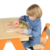 Drewniany Sorter Ksztatłw Masterkidz Kolorow