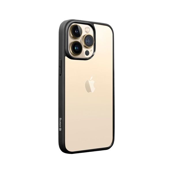 Crong Clear Cover - Etui iPhone 13 Pro Max (czarny) zdjęcie 7
