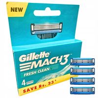 4 x Gillette Mach 3 ostrza wkłady nożyki do maszynki do golenia Mach3