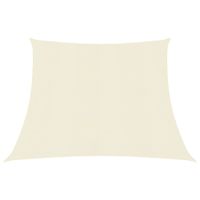 Żagiel przeciwsłoneczny, 160 g/m², kremowy, 3/4x2 m, HDPE