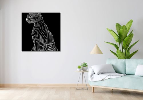 Plakat 90x90cm Minimalny Kontur na Arena.pl