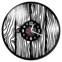 Zegar ścienny z płyty winylowej Drewno 171.14