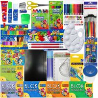 SHAN Wyprawka Szkolna DUŻY zestaw plastyczny XXL