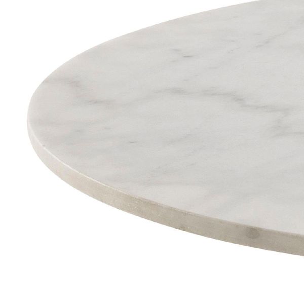 Stół okrągły Corby marmur/czarny 105cm zdjęcie 3