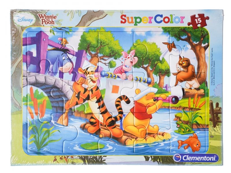PUZZLE RAMKOWE Kubuś PUCHATEK 15 ELEM zdjęcie 1