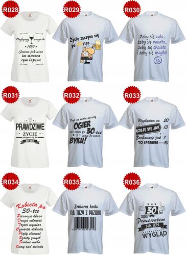 ŚMIESZNA KOSZULKA T-SHIRT 40 LAT TO NIE WIEK na Arena.pl