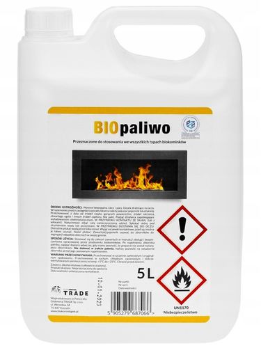 BIOPALIWO bioetanol 5 L płyn do biokominka bio paliwo neutralne na Arena.pl