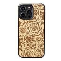 drewniane etui bewood do iphone 15 pro max róże aniegre