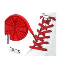 sznurówki do butów elastyczne bez wiązania 2szt czerwone sdb01cze