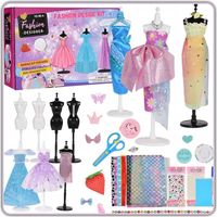 ZESTAW DO PROJEKTOWANIA UBRAŃ DLA DZIEWCZYNEK 600 AKCESORIÓW DIY KREATYWNE