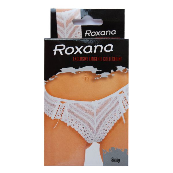 Klasyczne, kuszące stringi w białym kolorze. zdjęcie 1