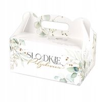 PUDEŁKA na ciasto z rączką Liście Eukaliptusa 10szt