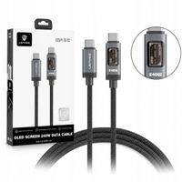 LENYES Kabel USB-C 240 W z wyświetlaczem OLED 1,20 m LC571 TC-TC
