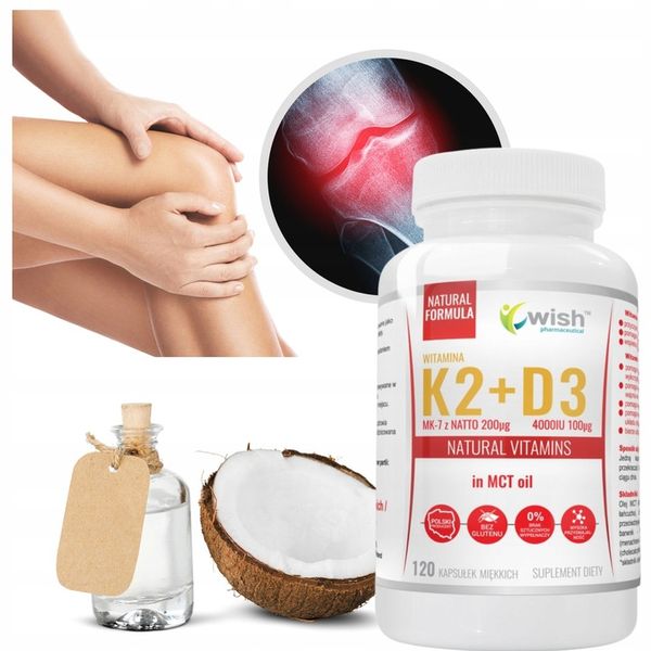 WITAMINA K2 MK7 200mg natto + D3 4000IU MCT 60KAPS zdjęcie 6