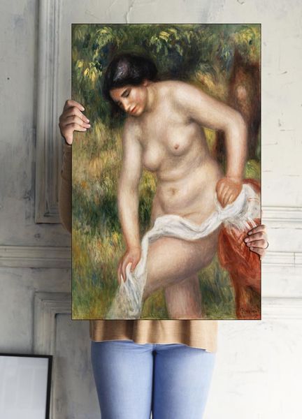 Bather Drying Herself, Pierre-Auguste Renoir - plakat 59,4x84,1 cm zdjęcie 2