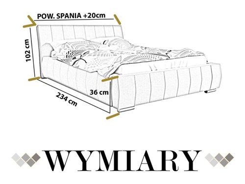 DUŻE ŁÓŻKO DO SYPIALNI 180X200 Z POKEMNIKIEM NA POŚCIEL na Arena.pl
