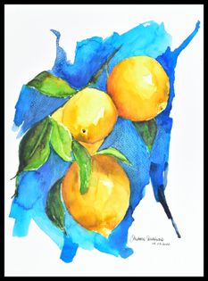Cytryny - akwarela, oryginał