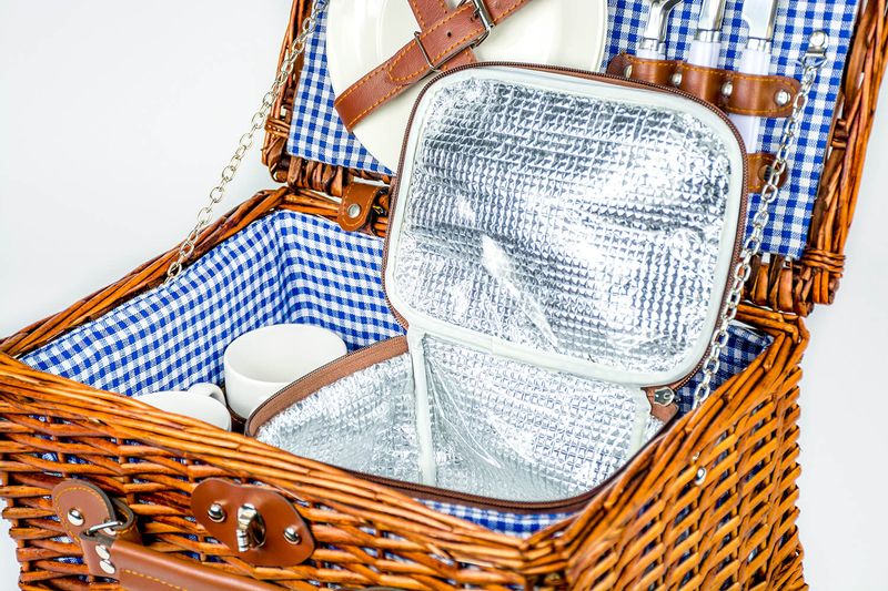 Kosz piknikowy koszyk wiklinowy zdjęcie 12