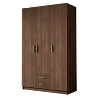 Szafa ADA I 120 cm - pojemna garderoba - ORZECH WARMIA+ZŁOTY